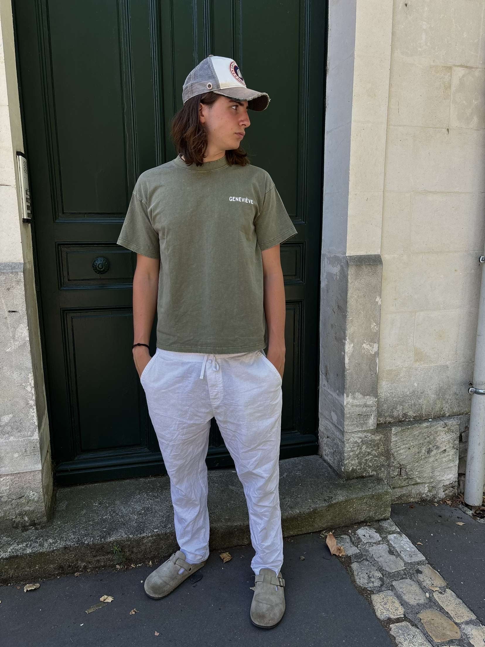 T-shirt kaki